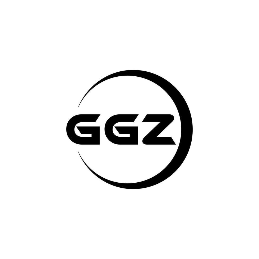 ggz logo ontwerp, inspiratie voor een uniek identiteit. modern elegantie en creatief ontwerp. watermerk uw succes met de opvallend deze logo. vector