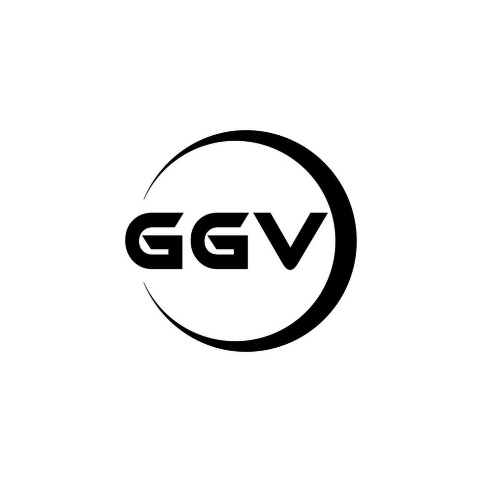 ggv logo ontwerp, inspiratie voor een uniek identiteit. modern elegantie en creatief ontwerp. watermerk uw succes met de opvallend deze logo. vector