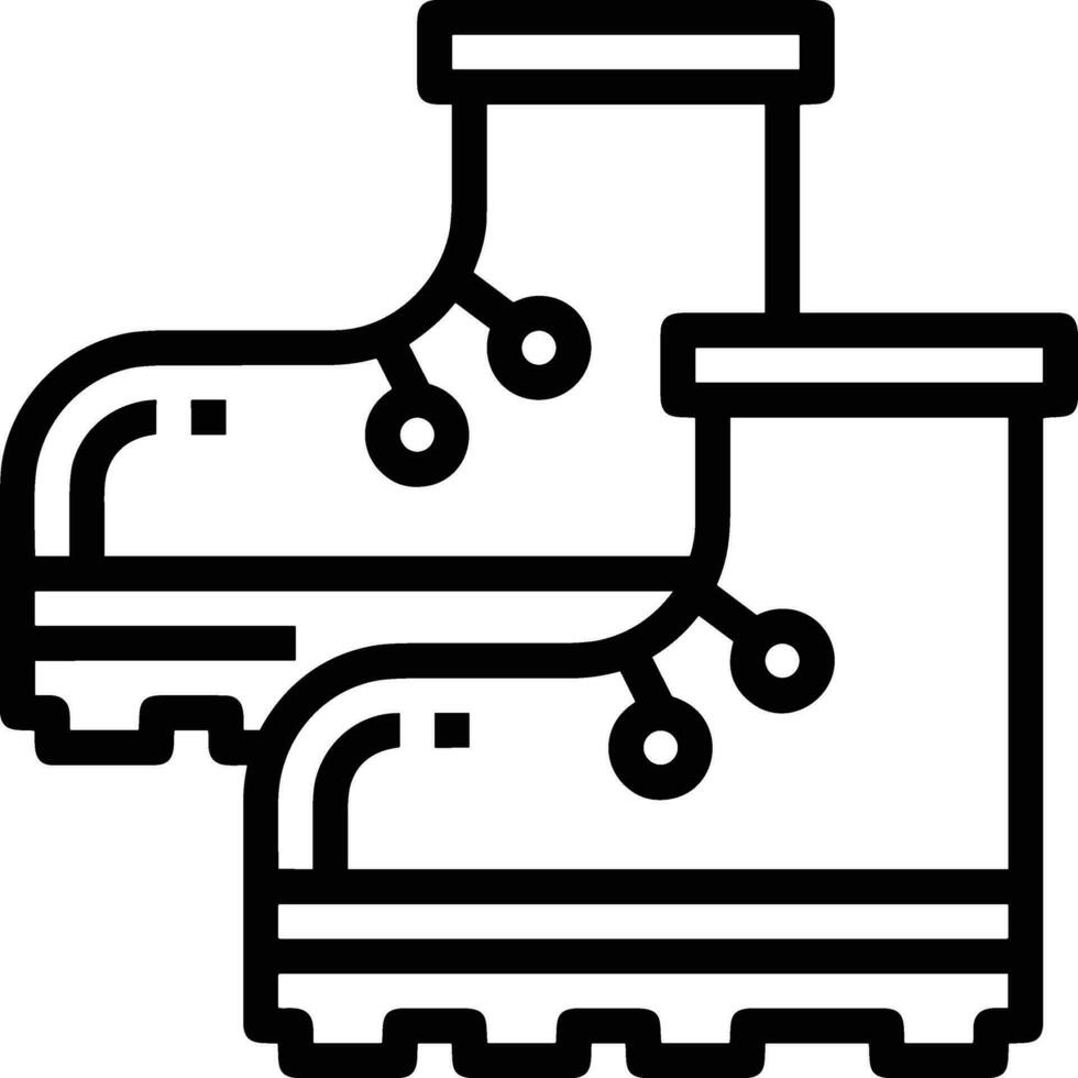 laarzen symbool icoon vector afbeelding. illustratie van de bagageruimte schoenen schoen ontwerp afbeelding. eps 10