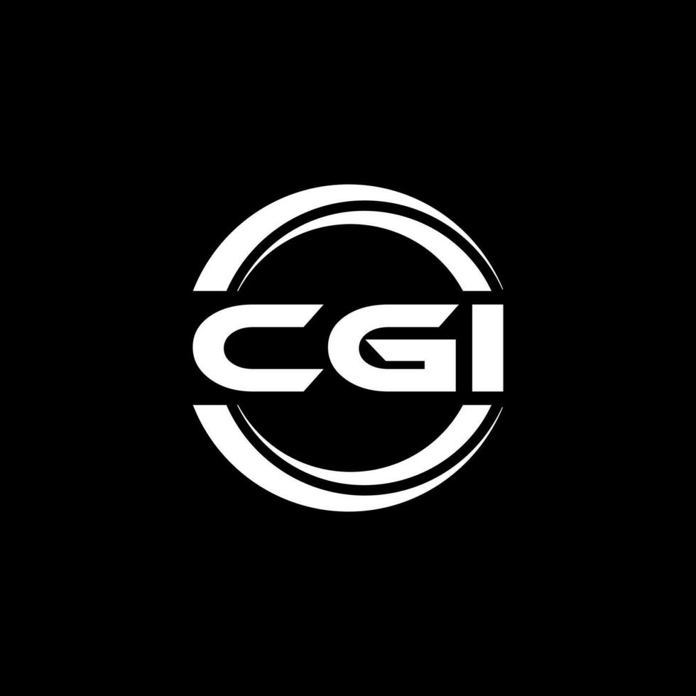 cgi logo ontwerp, inspiratie voor een uniek identiteit. modern elegantie en creatief ontwerp. watermerk uw succes met de opvallend deze logo. vector