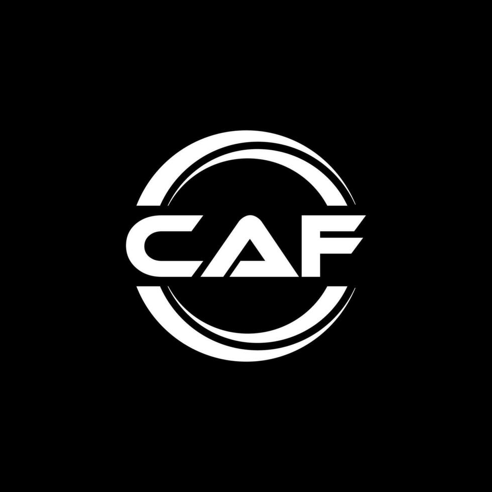 caf logo ontwerp, inspiratie voor een uniek identiteit. modern elegantie en creatief ontwerp. watermerk uw succes met de opvallend deze logo. vector