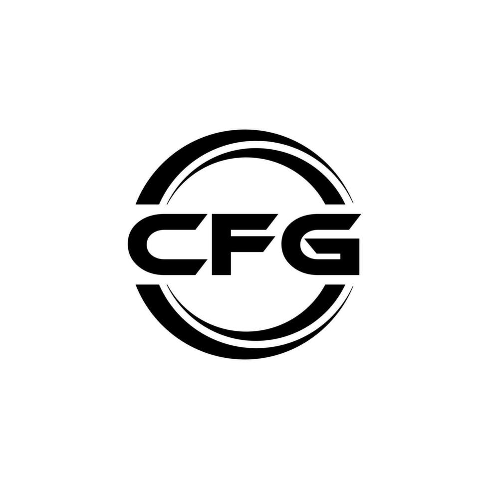 cfg logo ontwerp, inspiratie voor een uniek identiteit. modern elegantie en creatief ontwerp. watermerk uw succes met de opvallend deze logo. vector