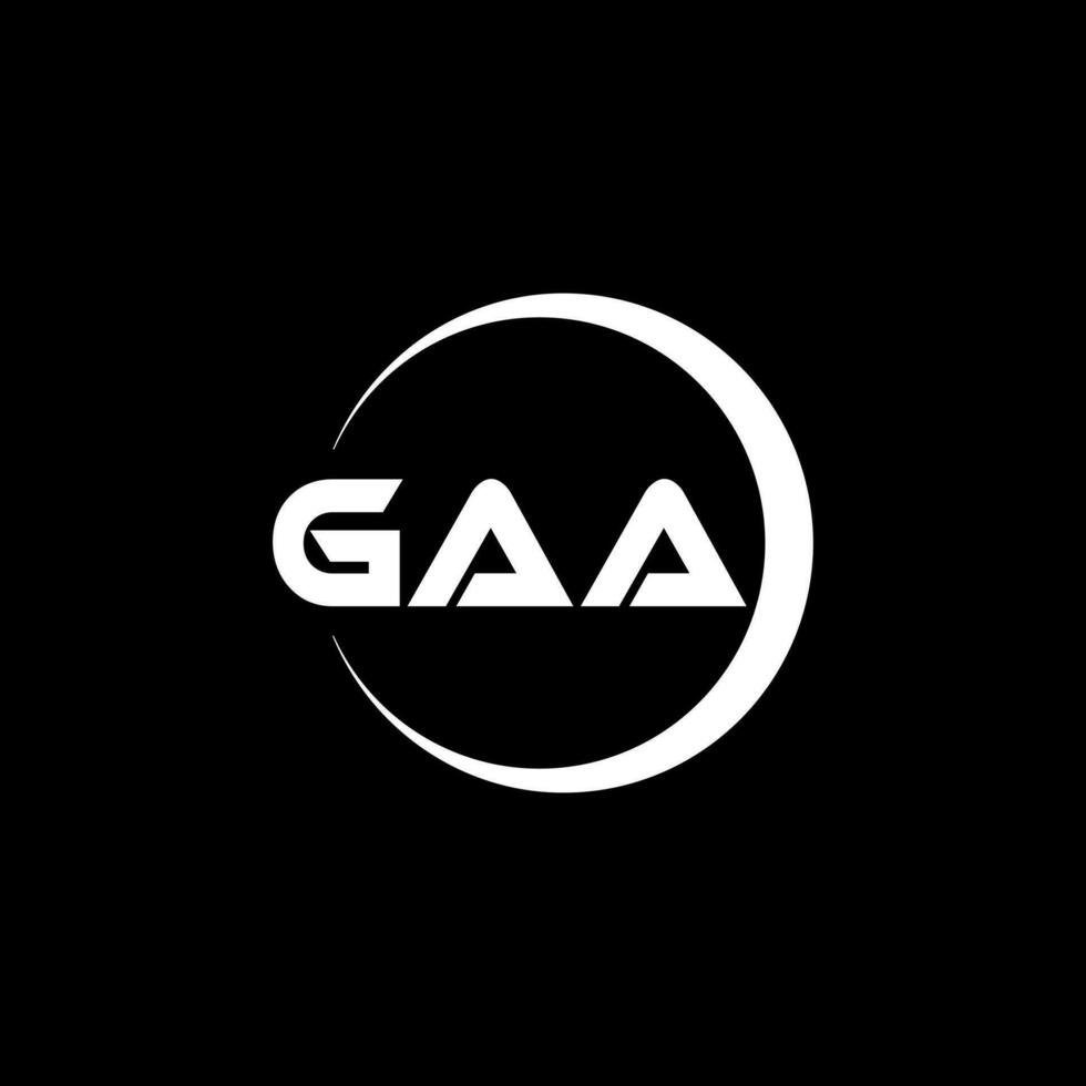 gaa logo ontwerp, inspiratie voor een uniek identiteit. modern elegantie en creatief ontwerp. watermerk uw succes met de opvallend deze logo. vector