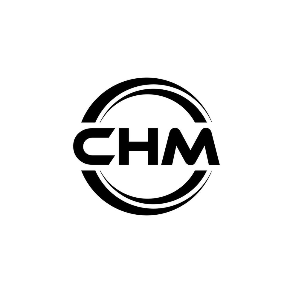 chm logo ontwerp, inspiratie voor een uniek identiteit. modern elegantie en creatief ontwerp. watermerk uw succes met de opvallend deze logo. vector