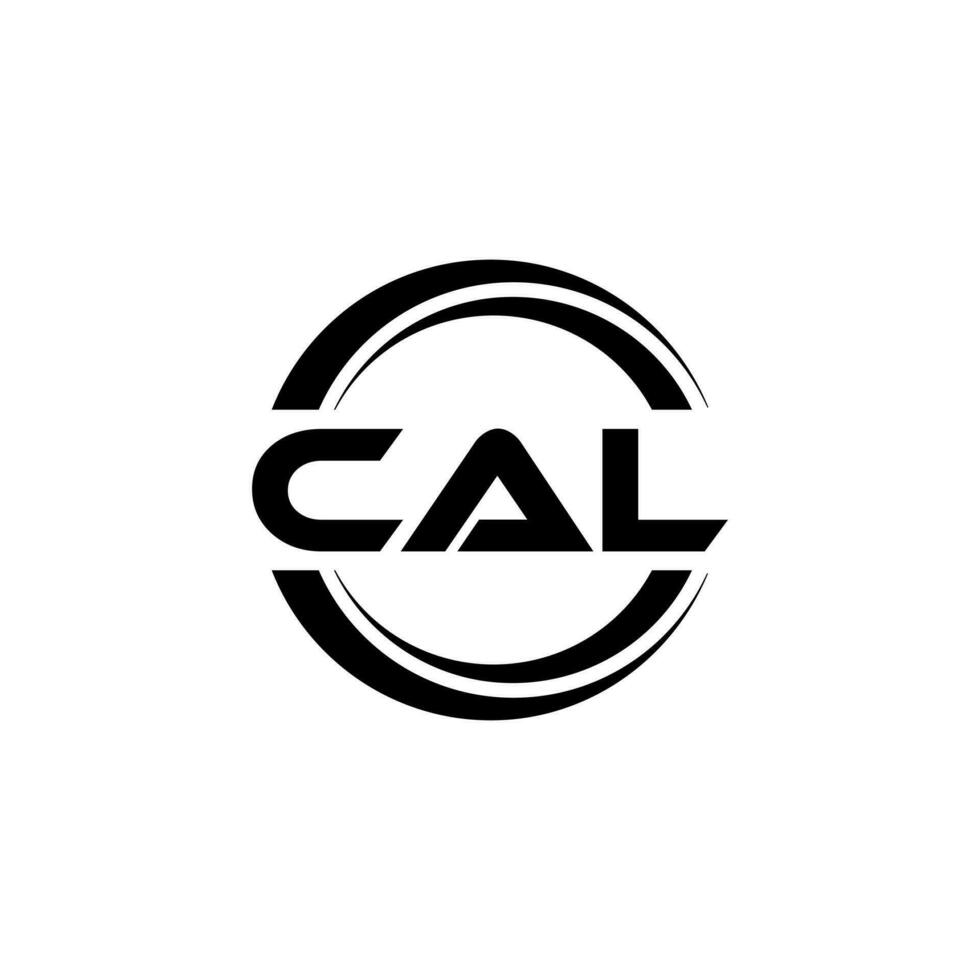 cal logo ontwerp, inspiratie voor een uniek identiteit. modern elegantie en creatief ontwerp. watermerk uw succes met de opvallend deze logo. vector