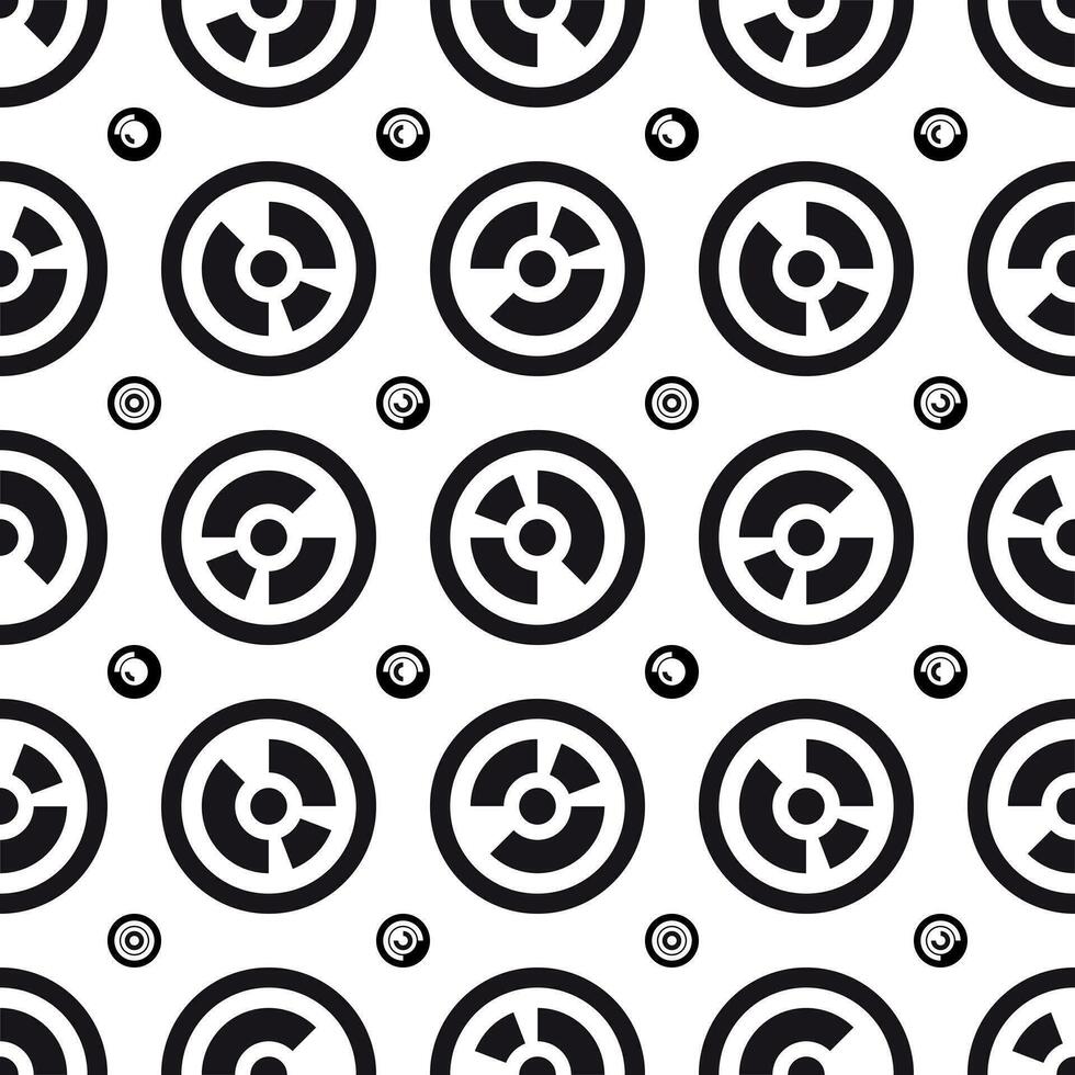 abstract zwart en wit geometrie vorm naadloos patroon achtergrond, vector