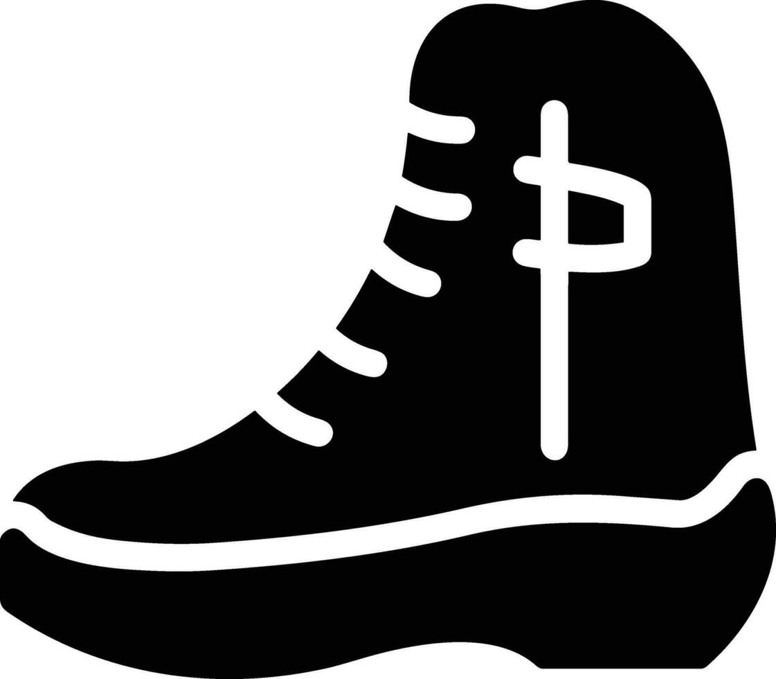 laarzen symbool icoon vector afbeelding. illustratie van de bagageruimte schoenen schoen ontwerp afbeelding. eps 10