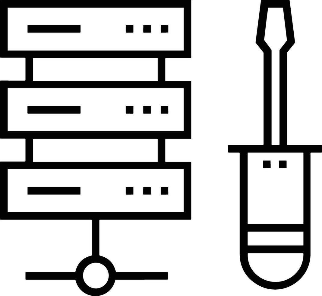 schroevedraaier reparatie icoon symbool vector afbeelding. illustratie van de fix toolkit ontwerp afbeelding. eps 10