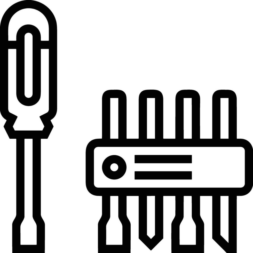 schroevedraaier reparatie icoon symbool vector afbeelding. illustratie van de fix toolkit ontwerp afbeelding. eps 10