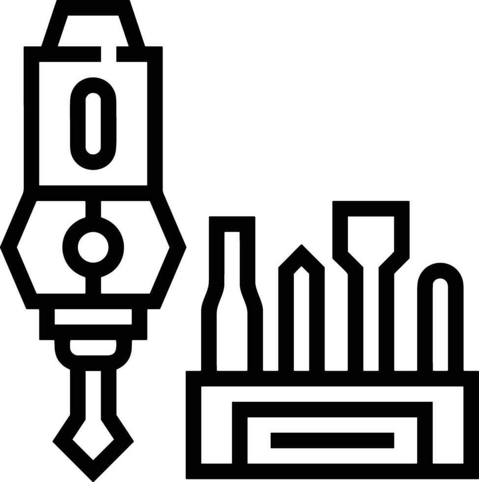 schroevedraaier reparatie icoon symbool vector afbeelding. illustratie van de fix toolkit ontwerp afbeelding. eps 10