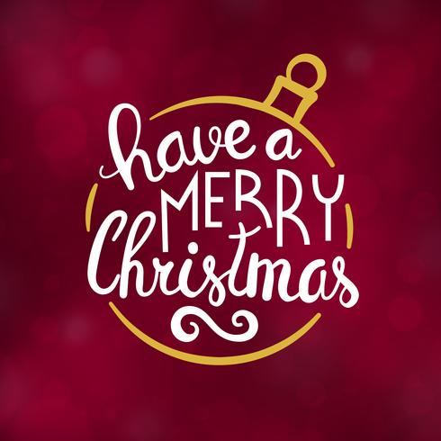 Merry Christmas typografie ontwerp vectorillustratie vector