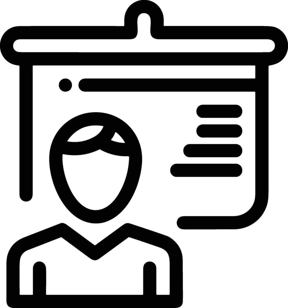 leraar icoon symbool vector afbeelding. illustratie van de opleiding bedrijf school- klas icoon ontwerp beeld