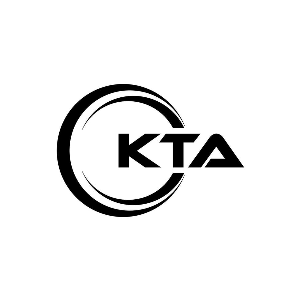 kta logo ontwerp, inspiratie voor een uniek identiteit. modern elegantie en creatief ontwerp. watermerk uw succes met de opvallend deze logo. vector