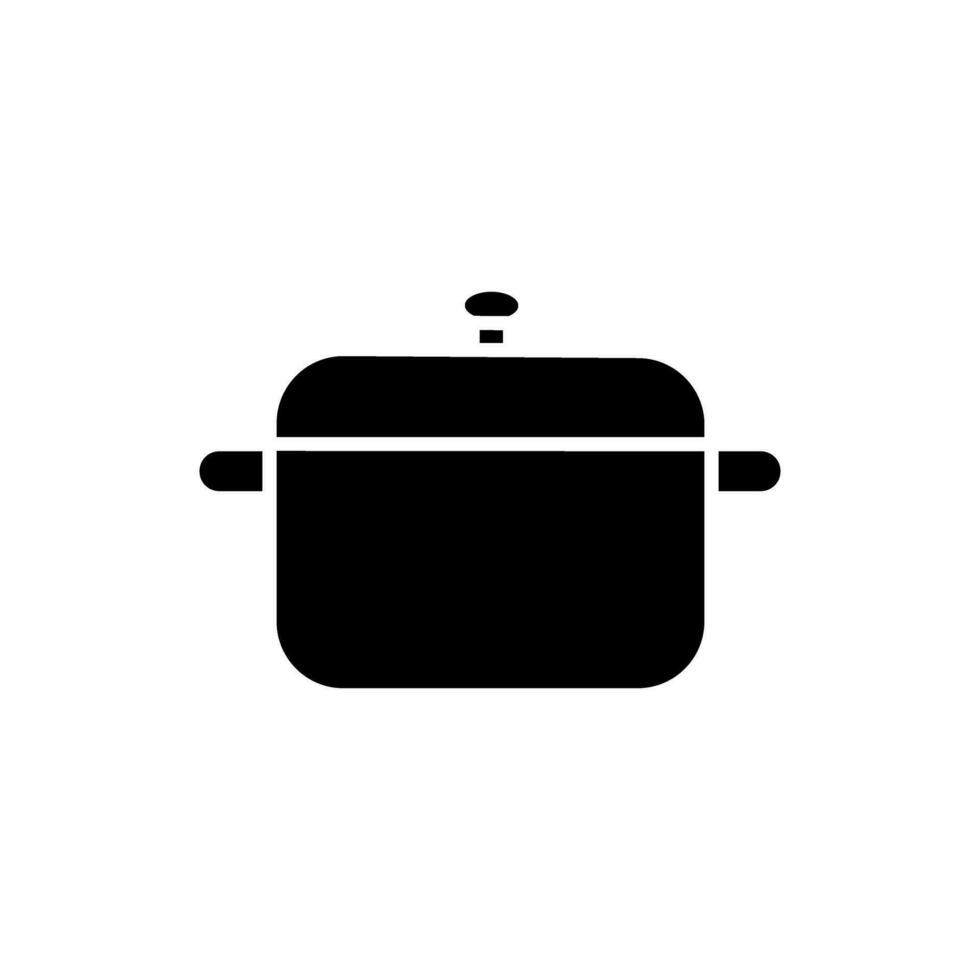 pot icoon vector. keuken illustratie teken. keukengerei symbool. voedsel logo. vector