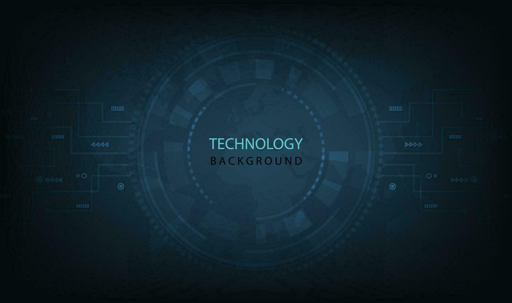 digitaal elektrisch stroomkring cirkel achtergrond. vector