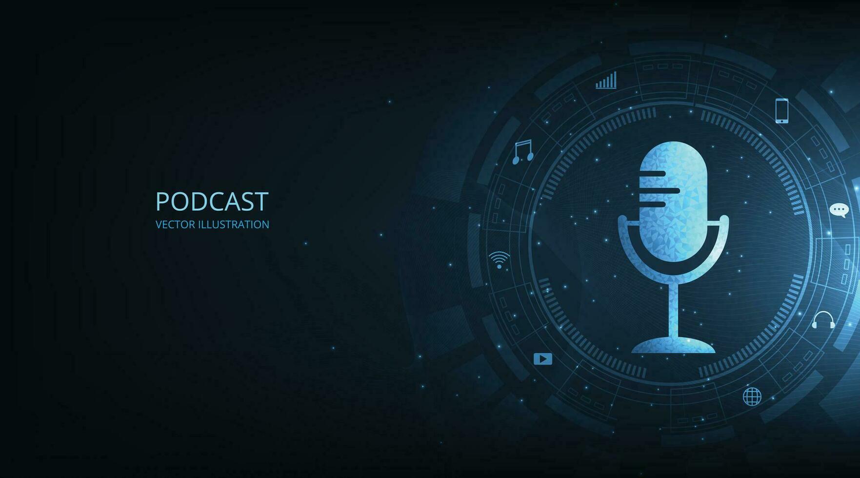 podcast vector concept.