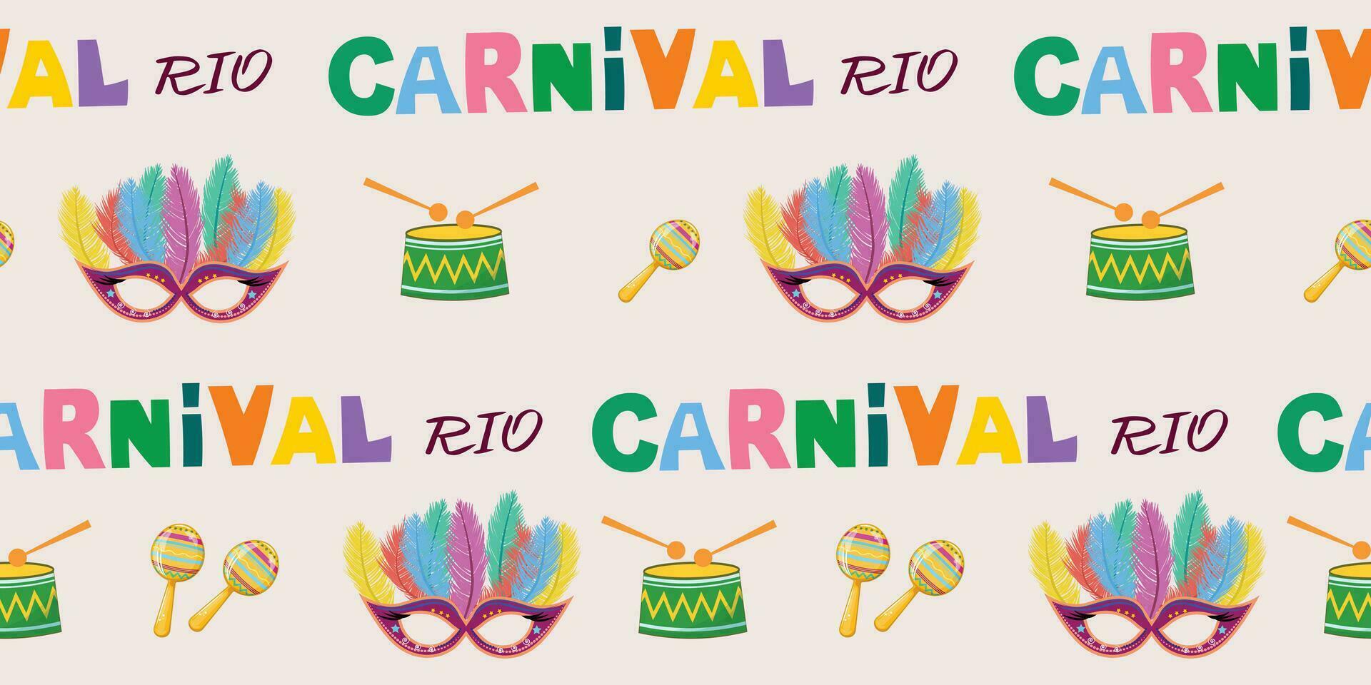 achtergrond voor braziliaans feestelijk carnaval. kleurrijk zomer patroon. Brazilië vakantie. feestelijk banier vector