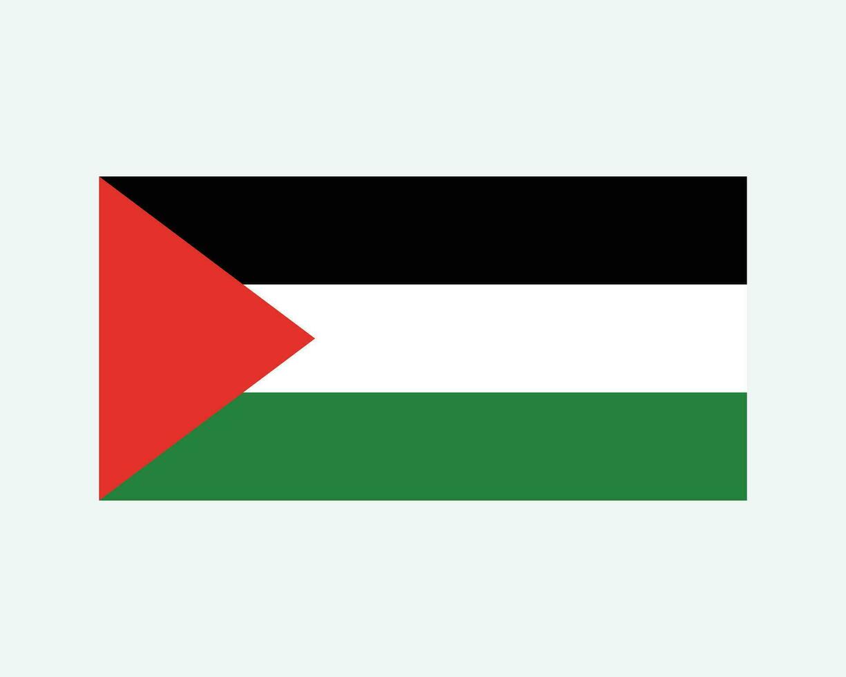 nationaal vlag van Palestina. Palestijn land vlag. staat van Palestina gedetailleerd spandoek. eps vector illustratie besnoeiing het dossier.