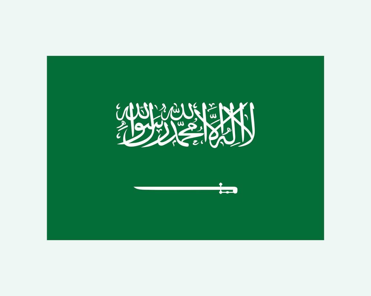 nationaal vlag van saudi Arabië. saudi Arabisch land vlag. koninkrijk van saudi Arabië gedetailleerd spandoek. eps vector illustratie besnoeiing het dossier.