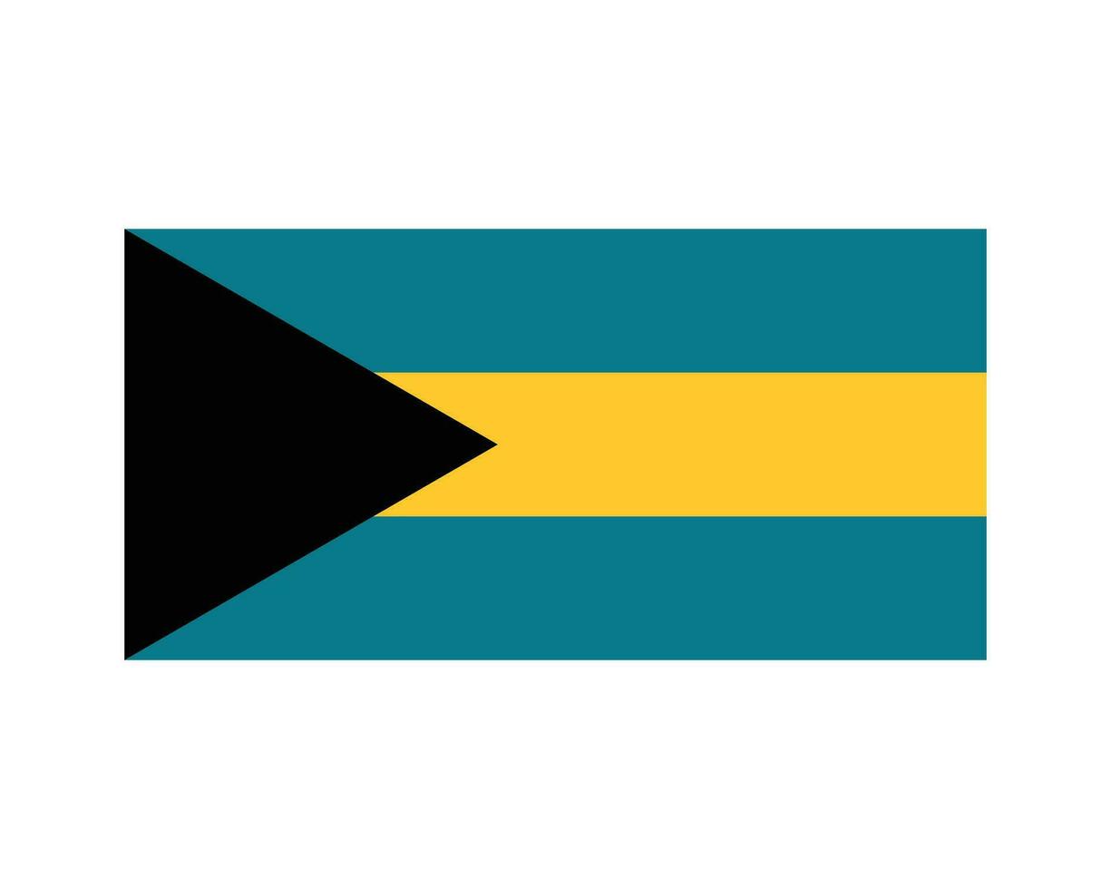 nationaal vlag van de Bahamas. Bahamiaans land vlag. Gemenebest van de Bahamas gedetailleerd spandoek. eps vector illustratie besnoeiing het dossier.