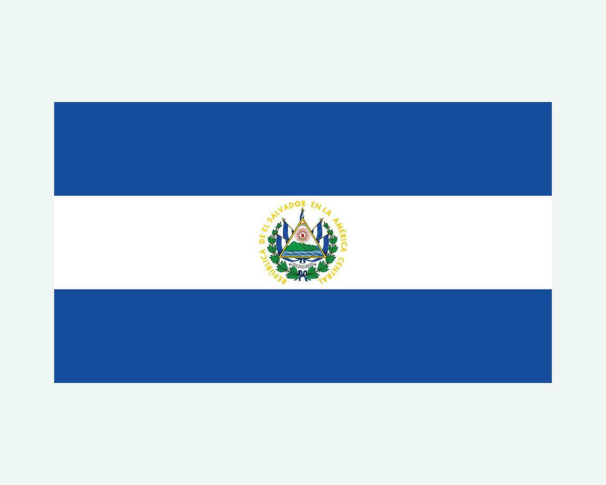 nationaal vlag van el redder. salvadoran land vlag. republiek van el Salvador gedetailleerd spandoek. eps vector illustratie.