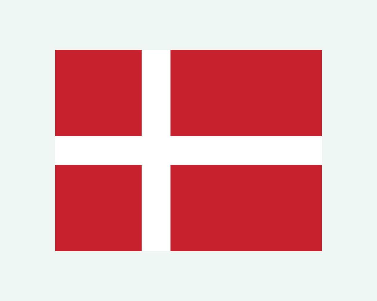 nationaal vlag van Denemarken. Deens land vlag. Denemarken gedetailleerd spandoek. eps vector illustratie besnoeiing het dossier.