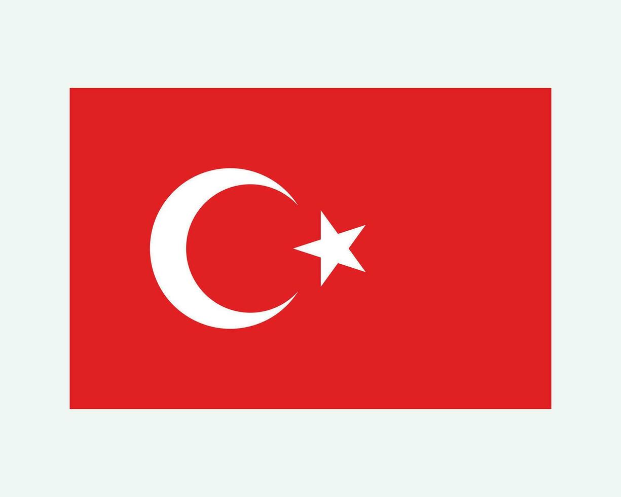 nationaal vlag van kalkoen. Turks land vlag. republiek van kalkoen gedetailleerd spandoek. eps vector illustratie besnoeiing het dossier.