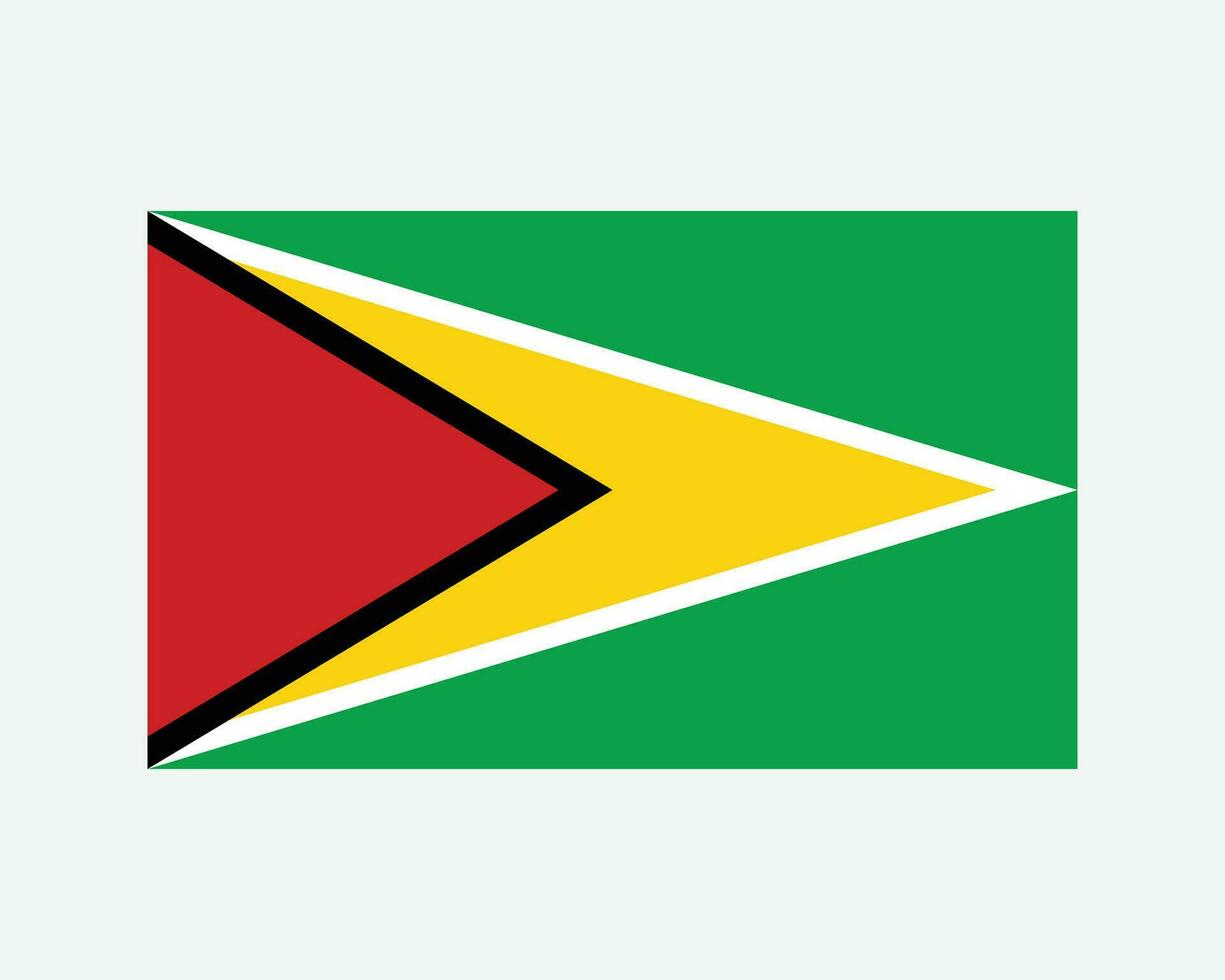 nationaal vlag van guyana. Guyanees land vlag. coöperatie republiek van Guyana gedetailleerd spandoek. eps vector illustratie besnoeiing het dossier.