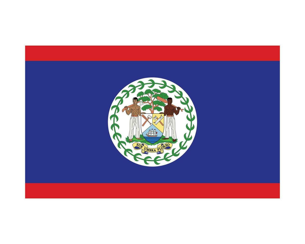 nationaal vlag van belize. Belizean land vlag. Belize gedetailleerd spandoek. eps vector illustratie.