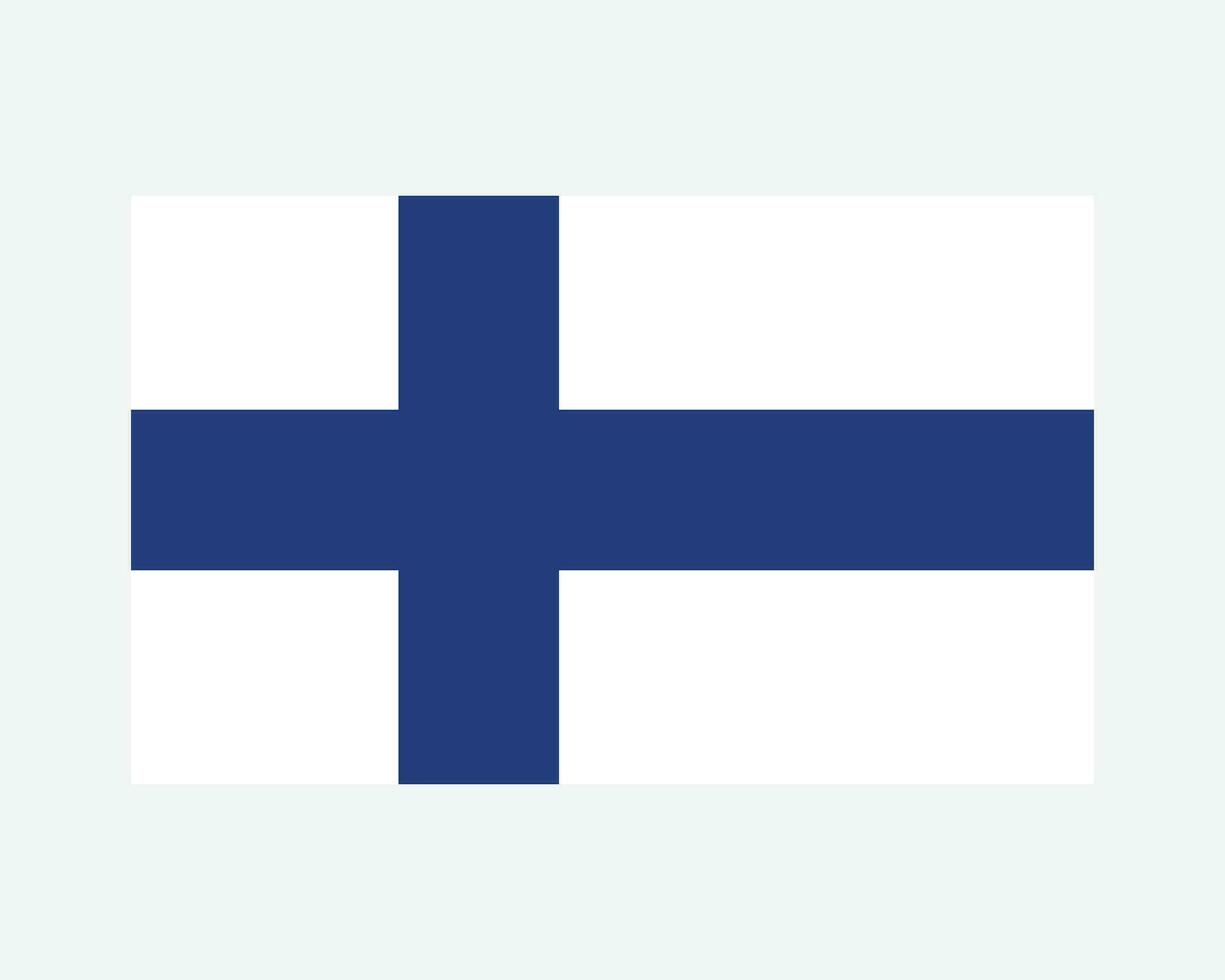 nationaal vlag van Finland. Fins land vlag. republiek van Finland gedetailleerd spandoek. eps vector illustratie besnoeiing het dossier.