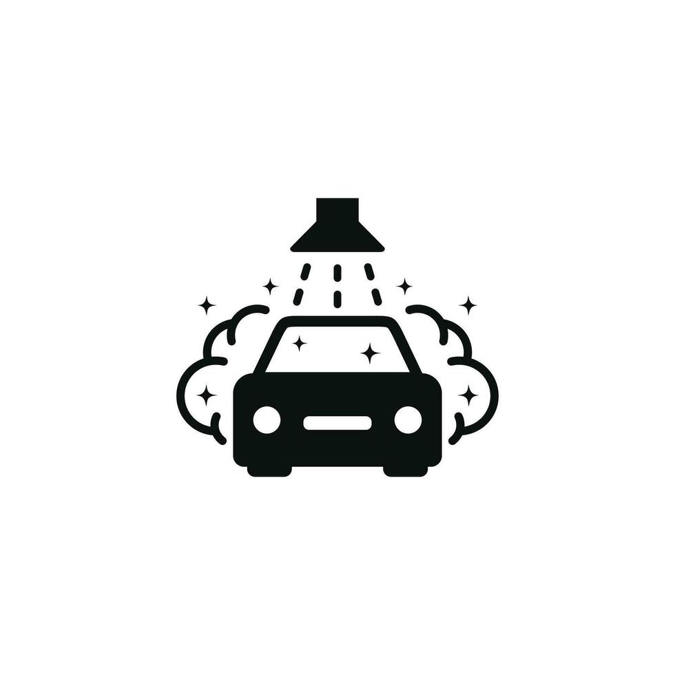 auto wassen icoon geïsoleerd Aan wit achtergrond vector