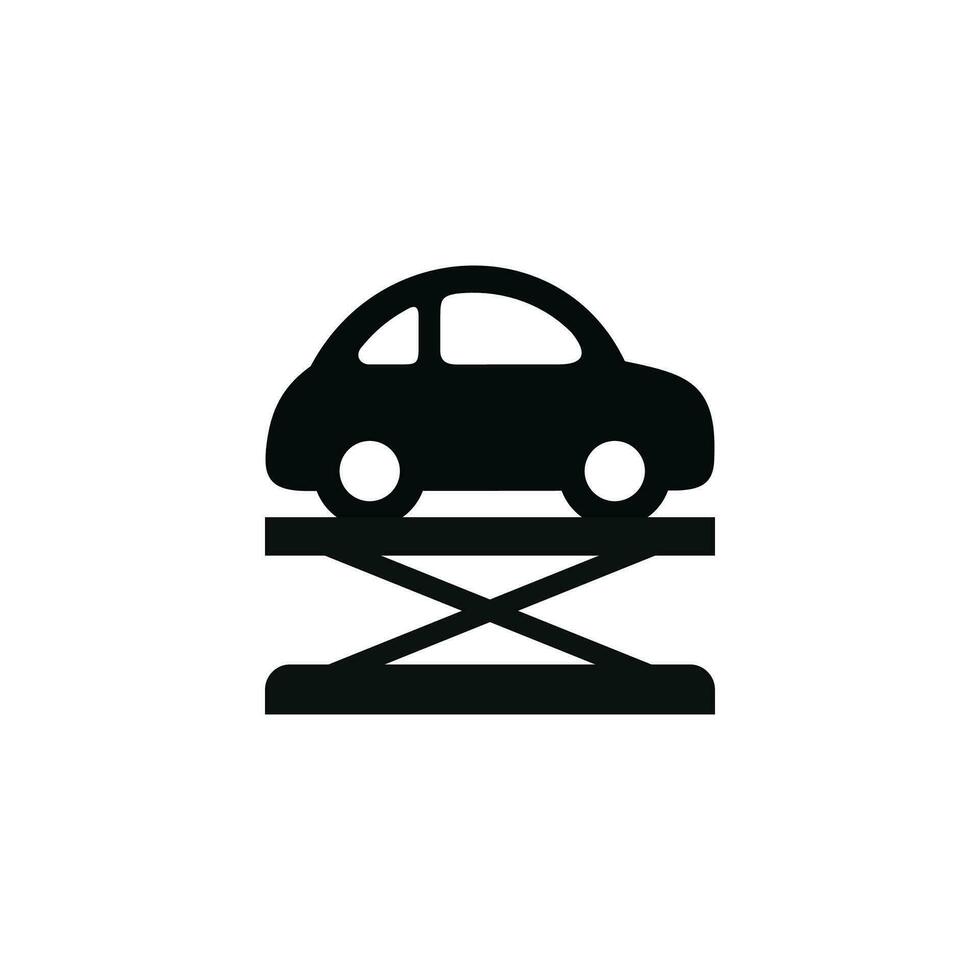 auto optillen icoon geïsoleerd Aan wit achtergrond vector