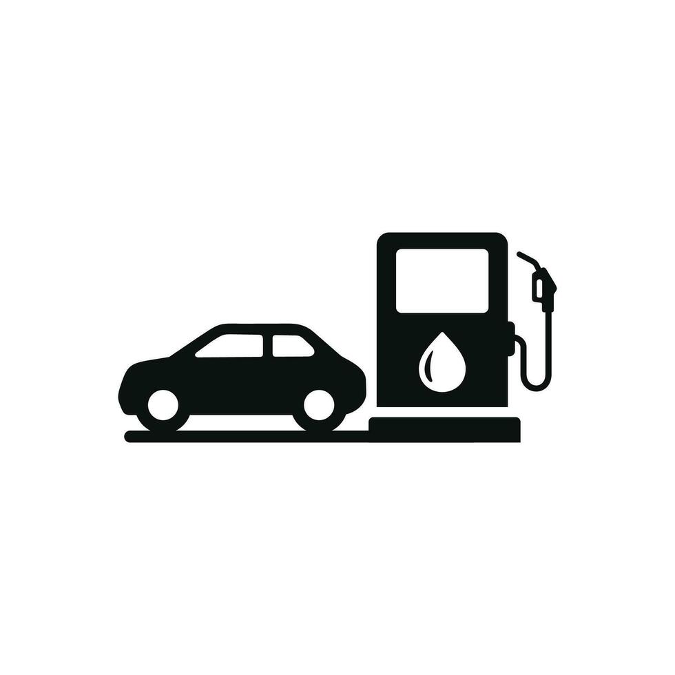 gas- station icoon. auto brandstof icoon geïsoleerd Aan wit achtergrond vector