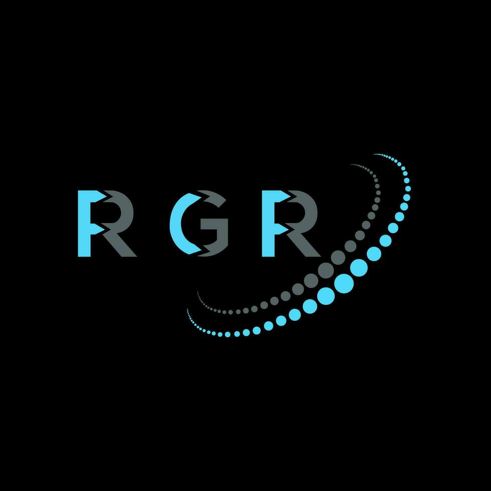 rgr brief logo creatief ontwerp. rgr uniek ontwerp. vector