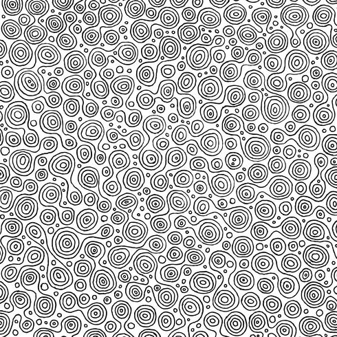 Abstract cirkelspatroon voor het kleuren van boek vector