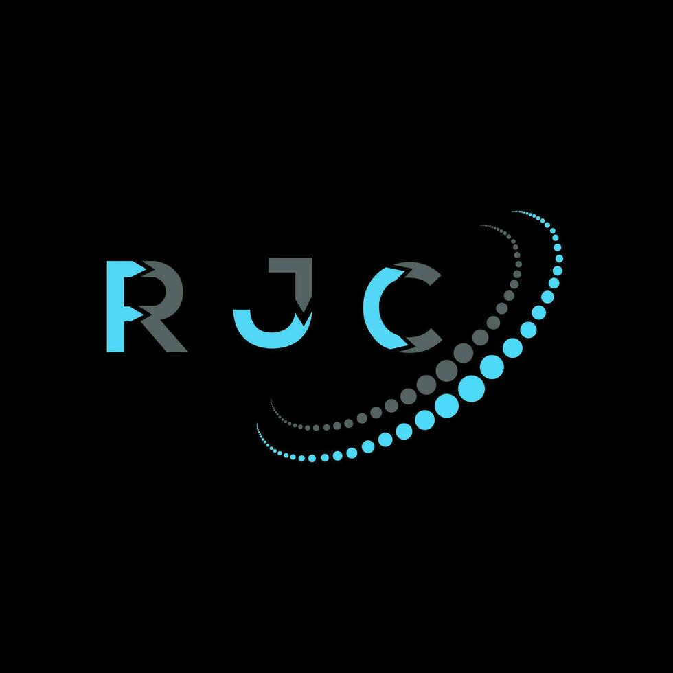 rjc brief logo creatief ontwerp. rjc uniek ontwerp. vector