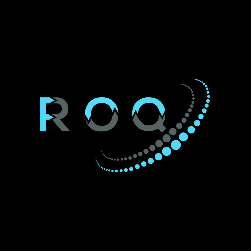 roq brief logo creatief ontwerp. roq uniek ontwerp. vector