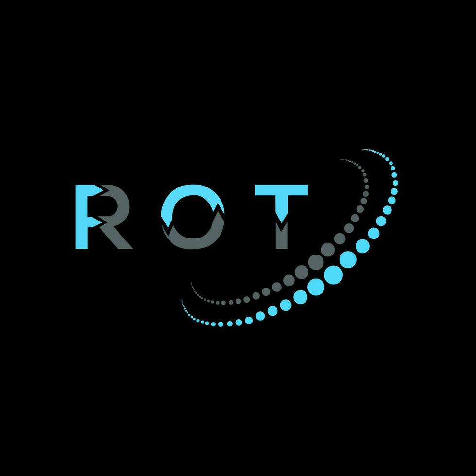 rot brief logo creatief ontwerp. rot uniek ontwerp. vector