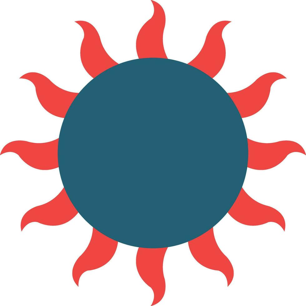 zon glyph twee kleur icoon voor persoonlijk en reclame gebruiken. vector