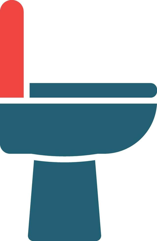 toilet glyph twee kleur icoon voor persoonlijk en reclame gebruiken. vector