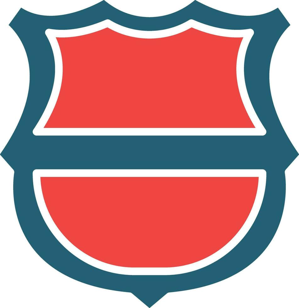 Amerikaans voetbal insigne glyph twee kleur icoon voor persoonlijk en reclame gebruiken. vector