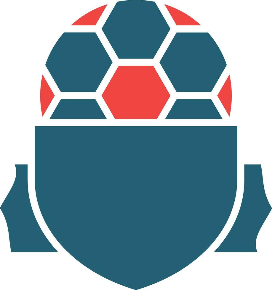 Amerikaans voetbal banier glyph twee kleur icoon voor persoonlijk en reclame gebruiken. vector