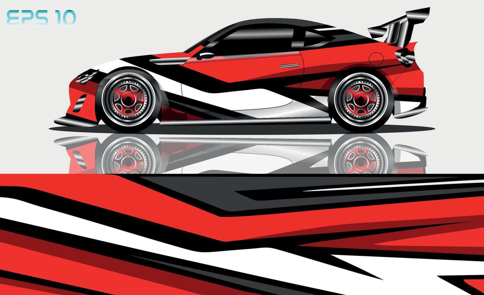 sport auto sticker wrap ontwerp vector