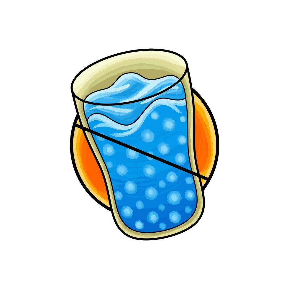 Nee drinken teken illlustration vector