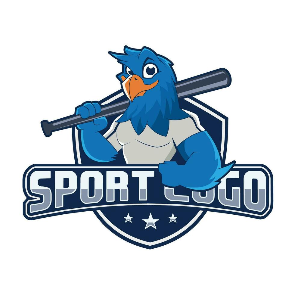 sport adelaar mascotte logo vector