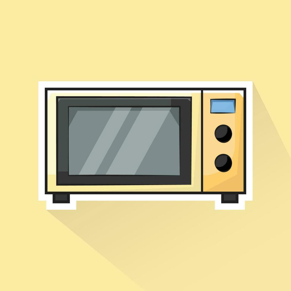 illustratie vector van geel oven in vlak ontwerp