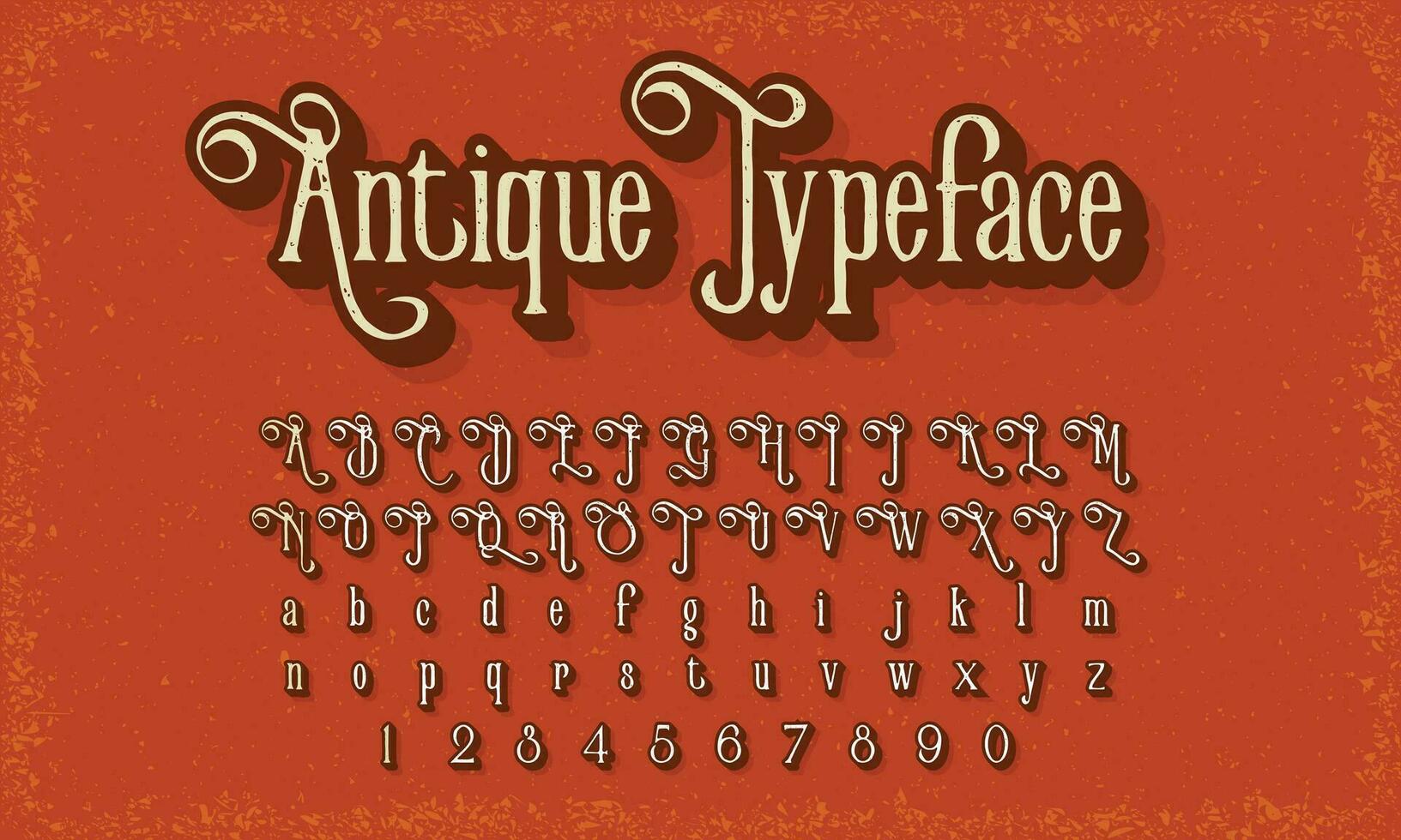 wijnoogst retro vector alfabet doopvont typografie lettertype ontwerp