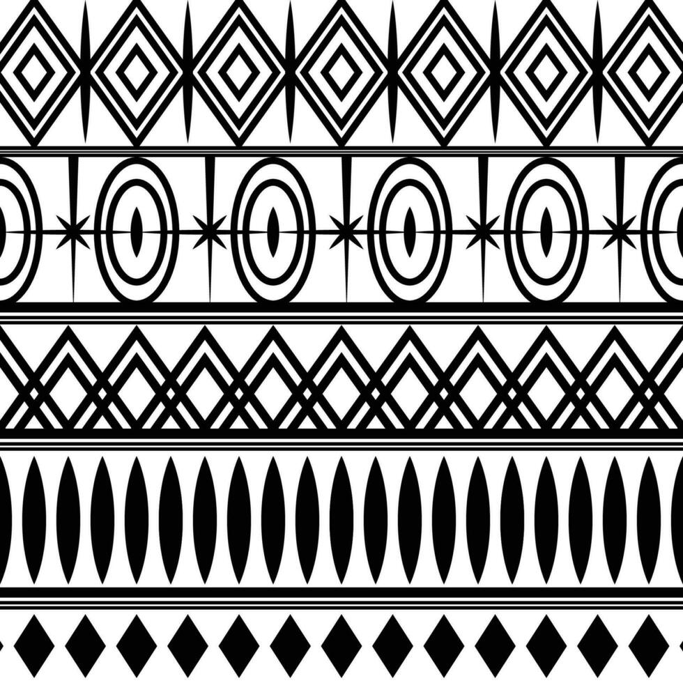 traditioneel kunst etnisch tribal patroon zwart en wit achtergrond geschikt voor afdrukken kleding vector