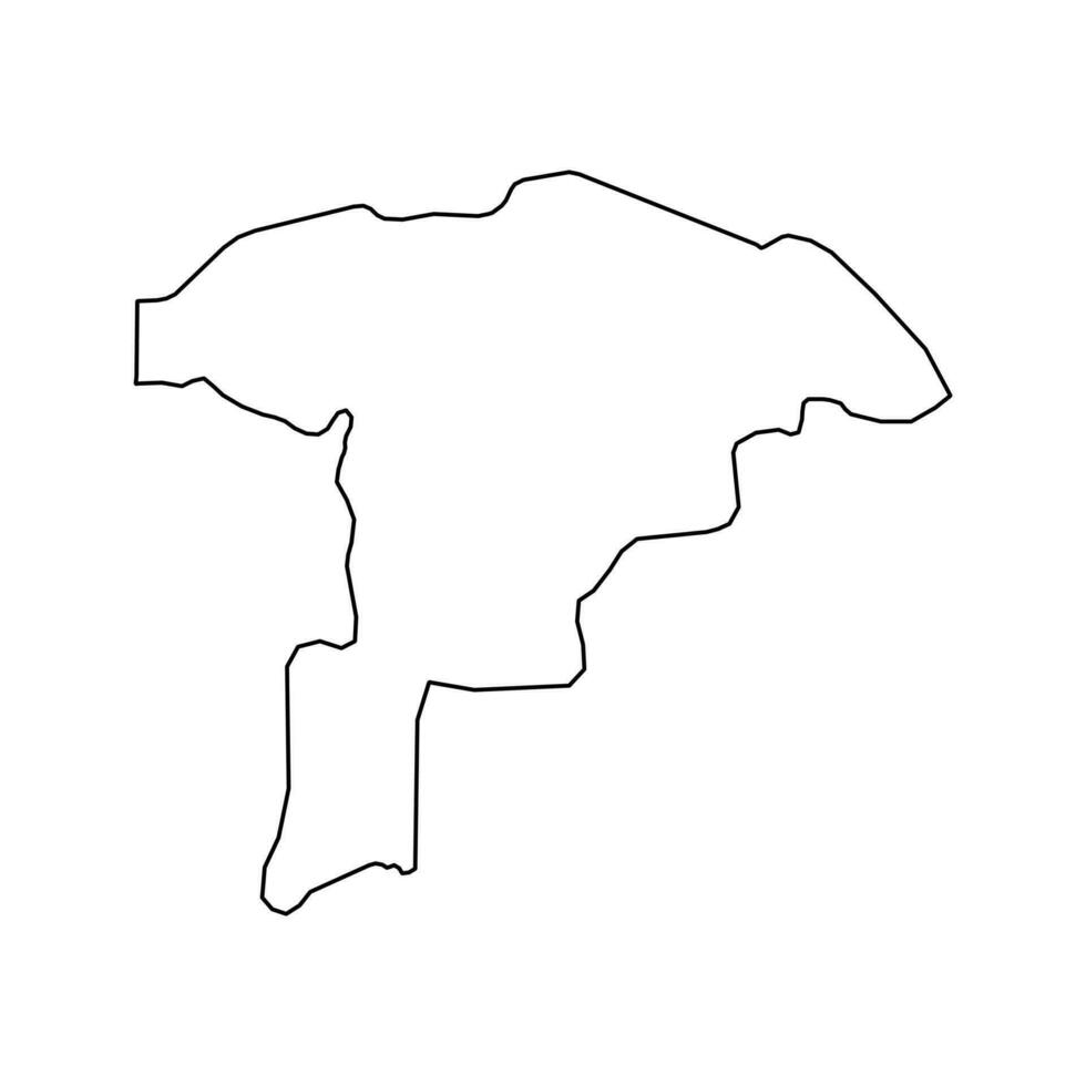 sokoto staat kaart, administratief divisie van de land van nigeria. vector illustratie.