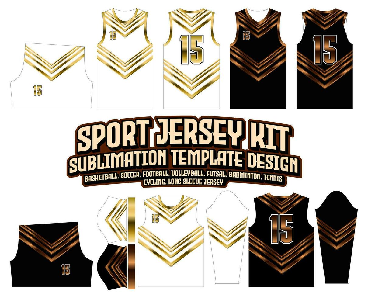gouden pijl Jersey ontwerp sportkleding achtergrond vector